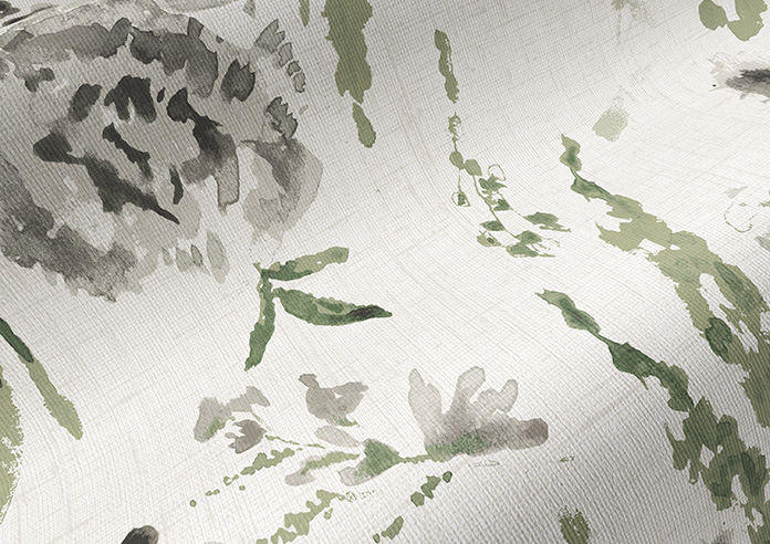 Watercolour Floral, Owl Grey - Twist&Fit Roller Blind - Image 4